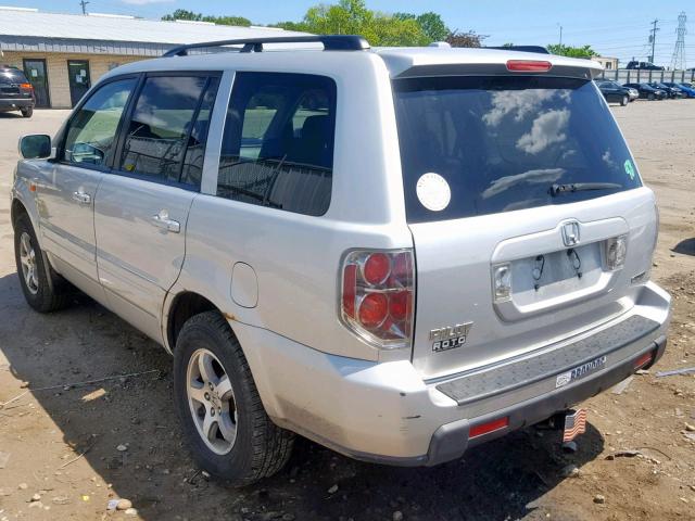 5FNYF18388B052849 - 2008 HONDA PILOT SE SILVER photo 3