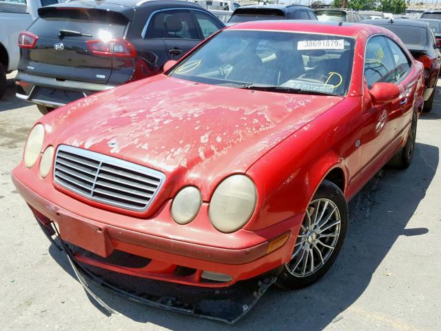 WDBLJ65G0XF074477 - 1999 MERCEDES-BENZ CLK 320 RED photo 2