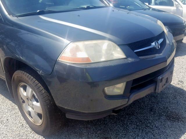 2HNYD18223H512713 - 2003 ACURA MDX GREEN photo 9