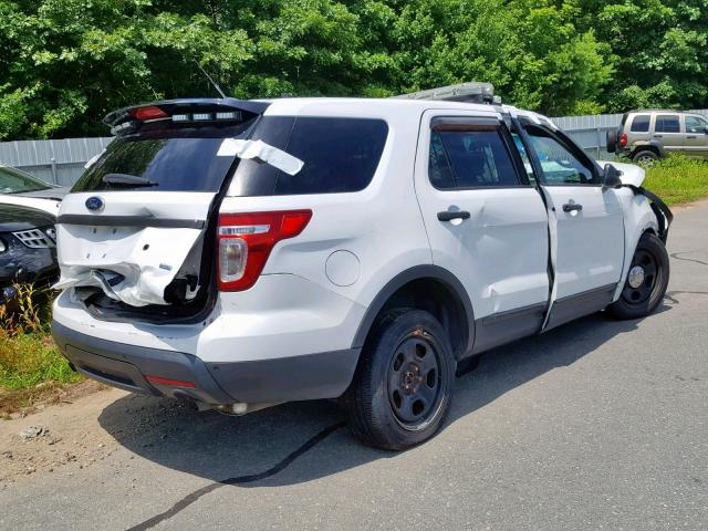 1FM5K8AR5DGC63802 - 2013 FORD EXPLORER P WHITE photo 4