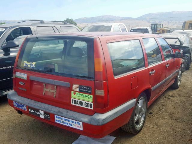YV1LW5724T2193840 - 1996 VOLVO 850 RED photo 4