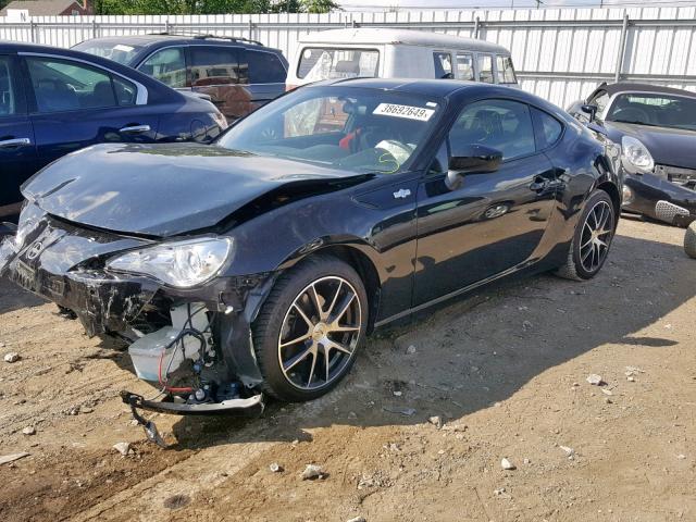 JF1ZNAA15F9711922 - 2015 TOYOTA SCION FR-S BLACK photo 2