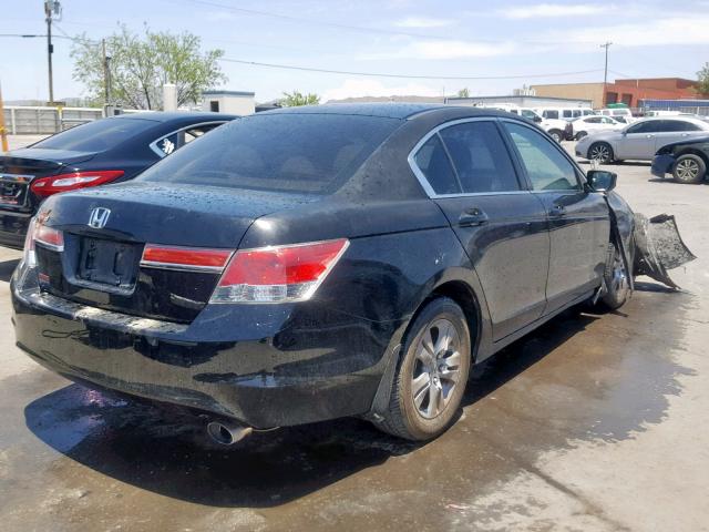 1HGCP2F41BA126736 - 2011 HONDA ACCORD LXP BLACK photo 4