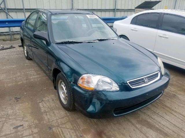 2HGEJ6628TH545587 - 1996 HONDA CIVIC DX GREEN photo 1