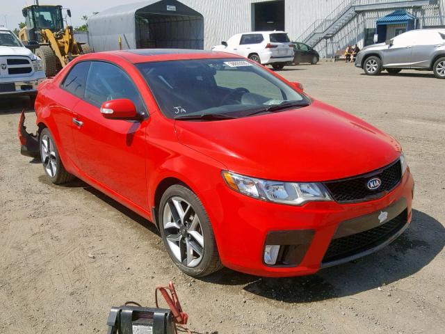 KNAFW6A33A5246479 - 2010 KIA FORTE SX RED photo 1