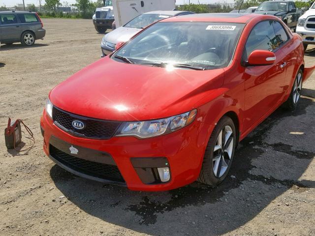 KNAFW6A33A5246479 - 2010 KIA FORTE SX RED photo 2