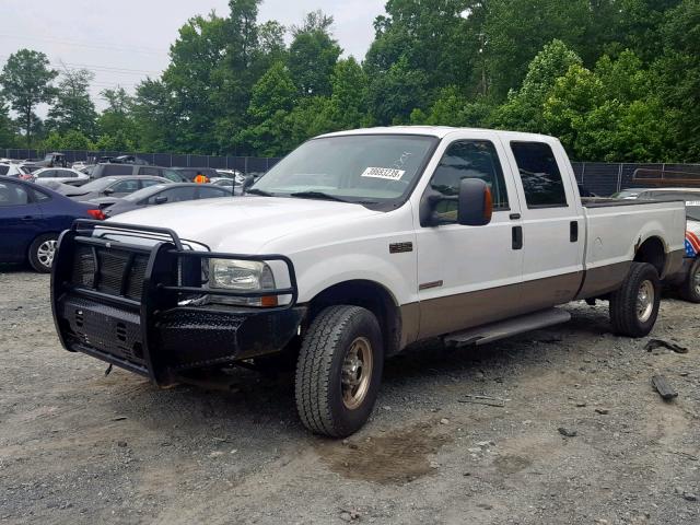 1FTSW31P54EB07168 - 2004 FORD F350 SRW S WHITE photo 2