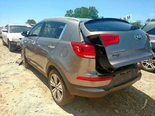 KNDPC3ACXF7725654 - 2015 KIA SPORTAGE E GRAY photo 3