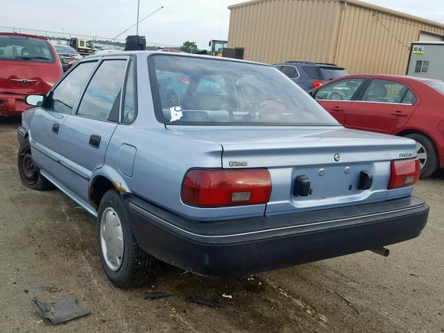 1Y1SK5461NZ036468 - 1992 GEO PRIZM BASE ლურჯი ფოტო 3