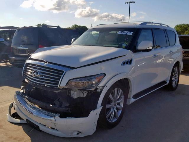 JN8AZ2NF7C9518128 - 2012 INFINITI QX56 WHITE photo 2