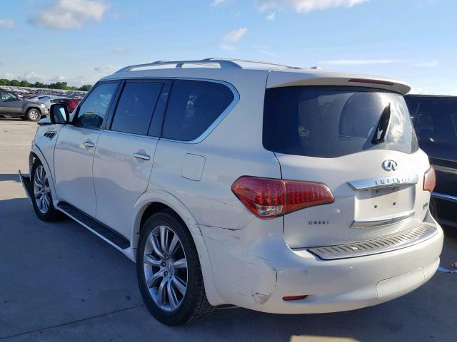 JN8AZ2NF7C9518128 - 2012 INFINITI QX56 WHITE photo 3