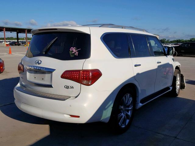 JN8AZ2NF7C9518128 - 2012 INFINITI QX56 WHITE photo 4