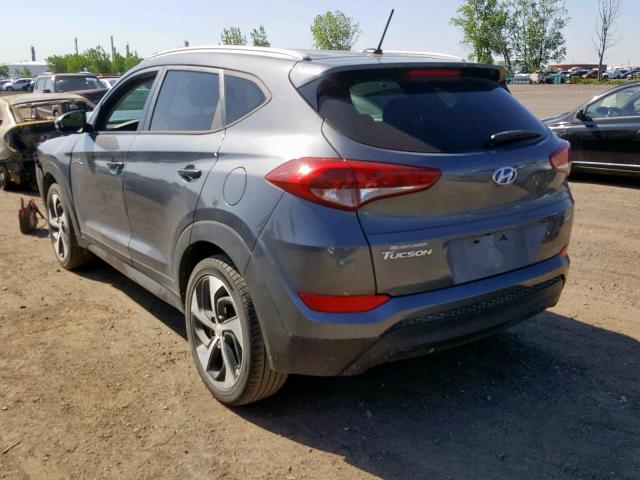 KM8J3CA45GU092137 - 2016 HYUNDAI TUCSON LIM CHARCOAL photo 3