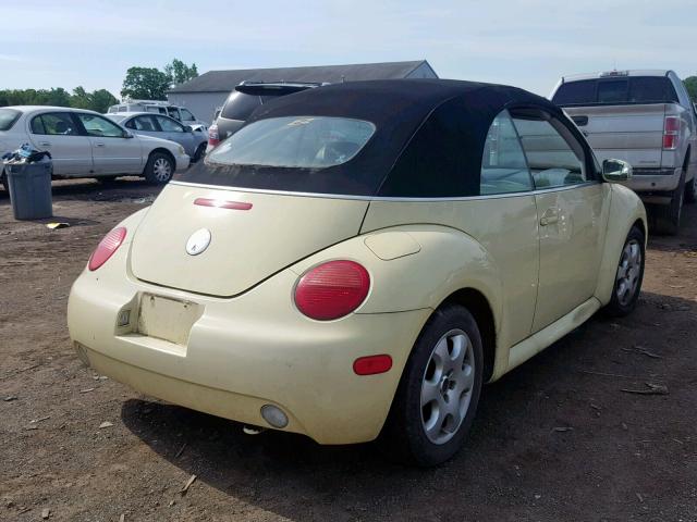 3VWCK21Y43M333971 - 2003 VOLKSWAGEN NEW BEETLE ყვითელი ფოტო 4