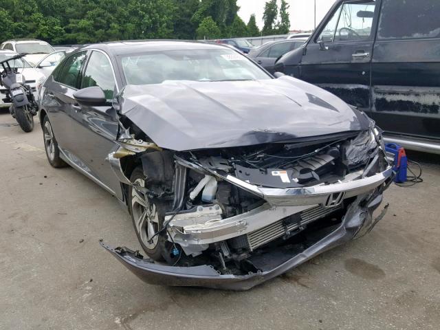 1HGCV1F5XJA110042 - 2018 HONDA ACCORD EXL GRAY photo 1