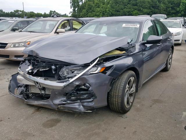 1HGCV1F5XJA110042 - 2018 HONDA ACCORD EXL GRAY photo 2