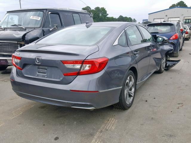 1HGCV1F5XJA110042 - 2018 HONDA ACCORD EXL GRAY photo 4