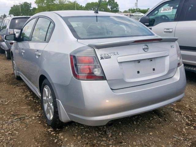 3N1AB6AP1AL680527 - 2010 NISSAN SENTRA 2.0 SILVER photo 3