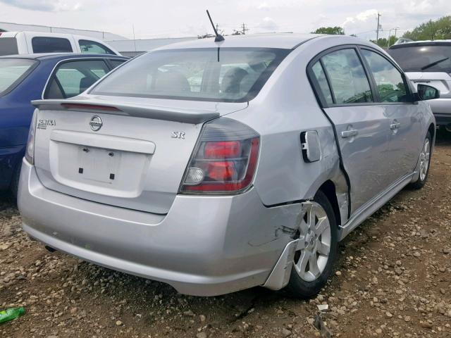 3N1AB6AP1AL680527 - 2010 NISSAN SENTRA 2.0 SILVER photo 4