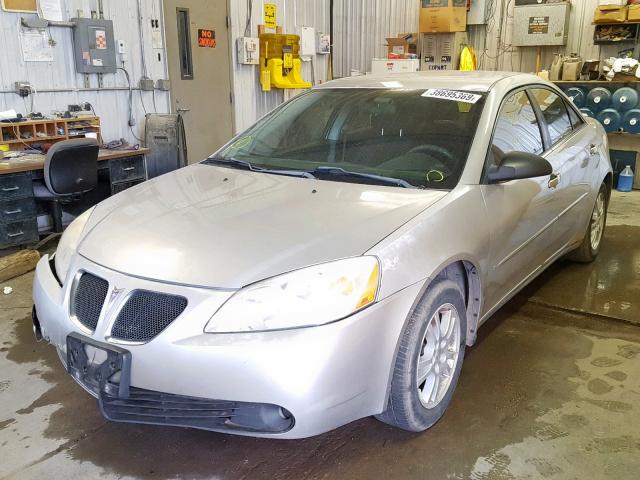 1G2ZG558864230065 - 2006 PONTIAC G6 SE SILVER photo 2