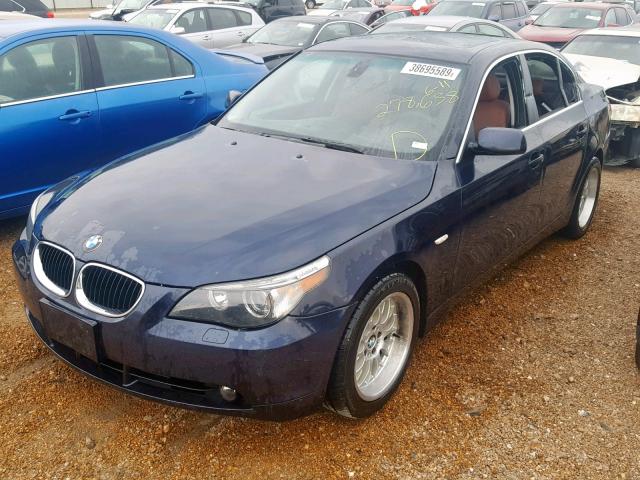 WBANA53544B849854 - 2004 BMW 525 I BLUE photo 2