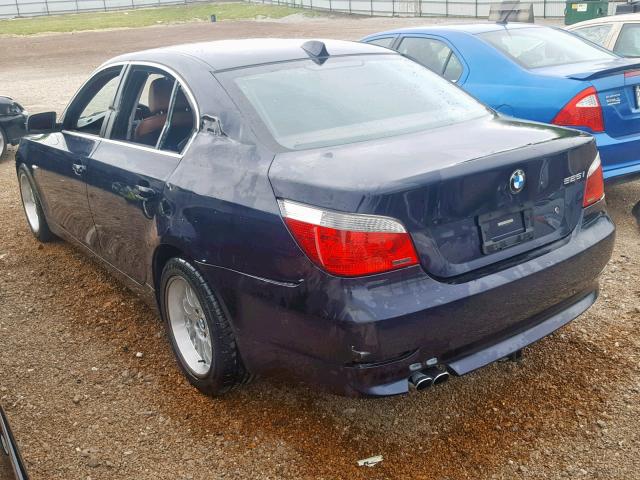 WBANA53544B849854 - 2004 BMW 525 I BLUE photo 3