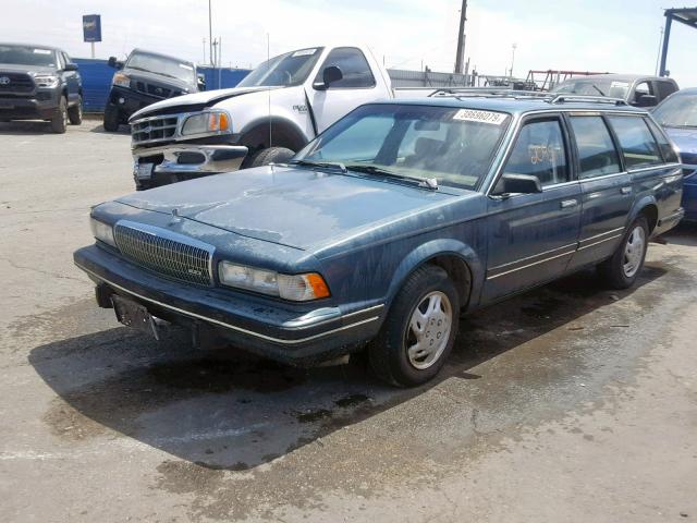 1G4AG85N9P6411418 - 1993 BUICK CENTURY SP BLUE photo 2