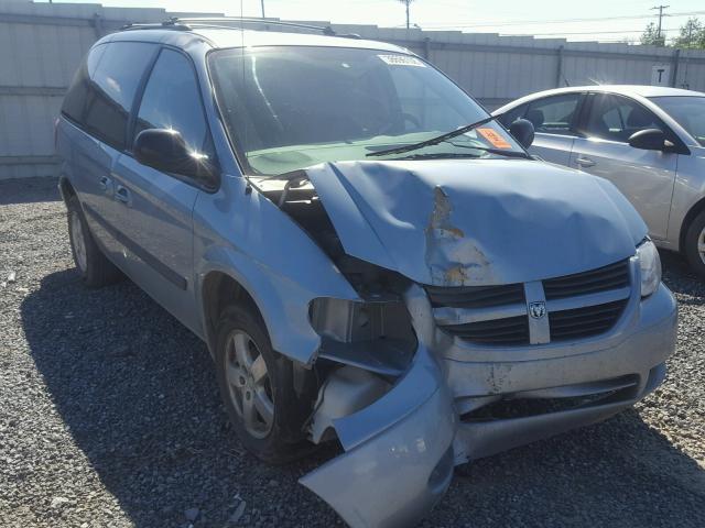 1D4GP45R45B416169 - 2005 DODGE CARAVAN SX BLUE photo 1