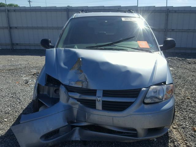 1D4GP45R45B416169 - 2005 DODGE CARAVAN SX BLUE photo 7