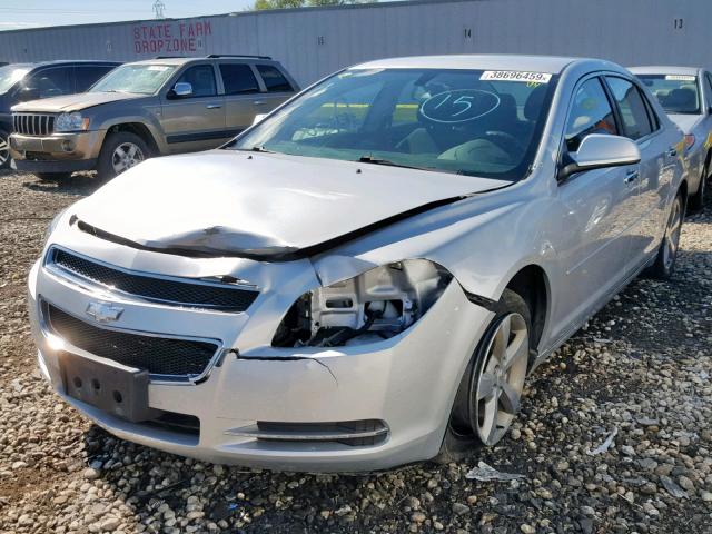 1G1ZC5E09CF106493 - 2012 CHEVROLET MALIBU 1LT SILVER photo 2