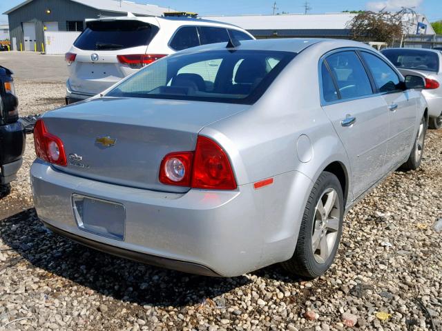 1G1ZC5E09CF106493 - 2012 CHEVROLET MALIBU 1LT SILVER photo 4