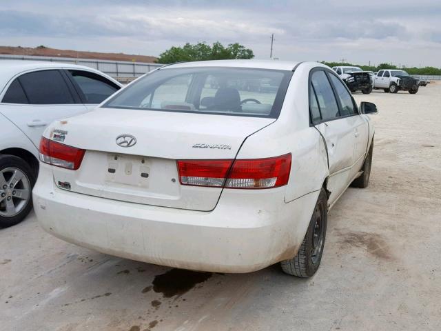 KMHET46C86A077509 - 2006 HYUNDAI SONATA GL WHITE photo 4