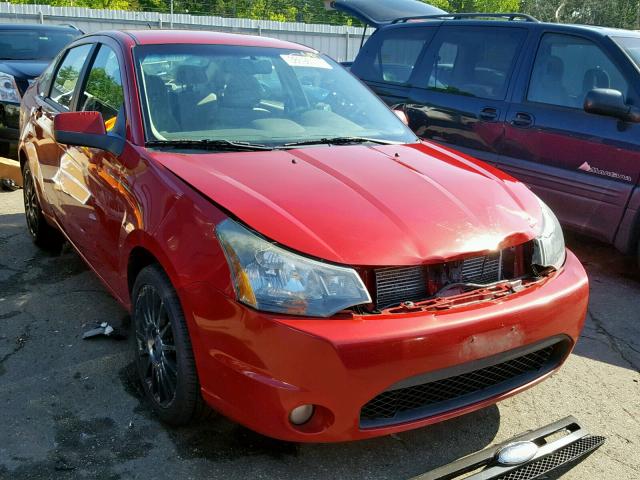 1FAHP3GN6AW156307 - 2010 FORD FOCUS SES RED photo 1