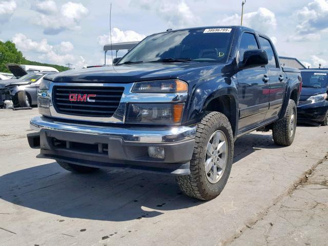 1GTJTCDP0A8137947 - 2010 GMC CANYON SLE BLACK photo 2