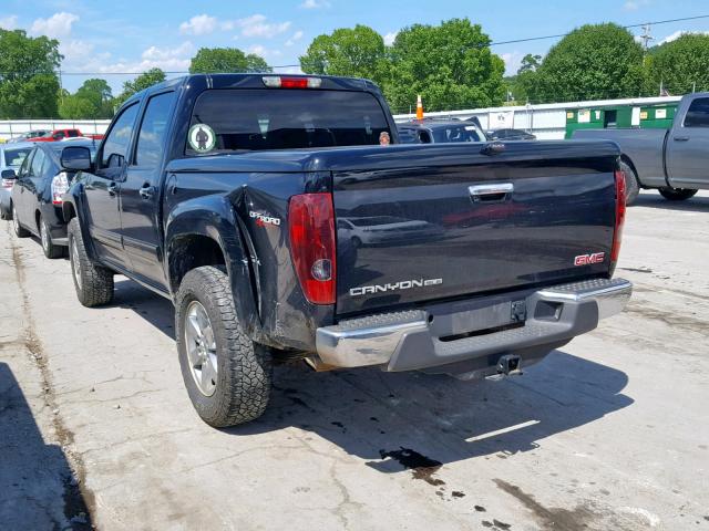 1GTJTCDP0A8137947 - 2010 GMC CANYON SLE BLACK photo 3