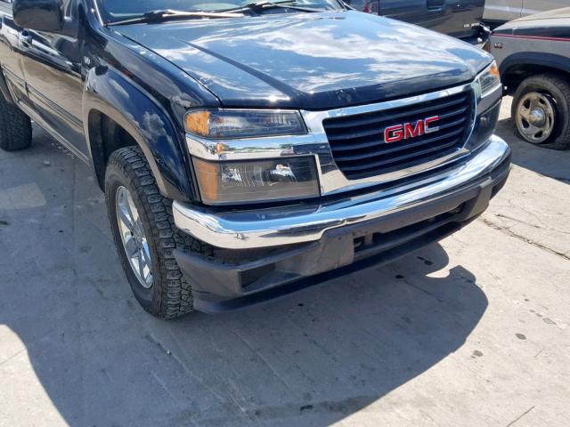 1GTJTCDP0A8137947 - 2010 GMC CANYON SLE BLACK photo 9