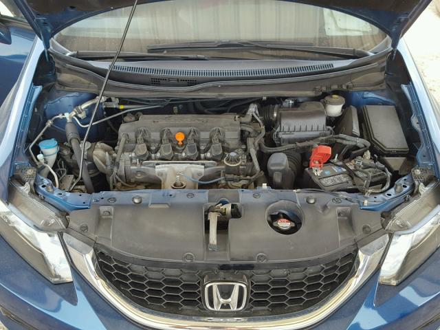 19XFB2F93FE215748 - 2015 HONDA CIVIC EXL BLUE photo 7