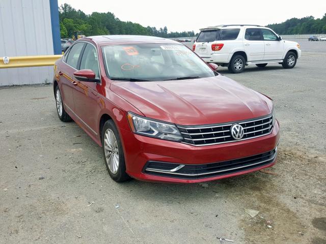 1VWBT7A38HC042456 - 2017 VOLKSWAGEN PASSAT SE MAROON photo 1