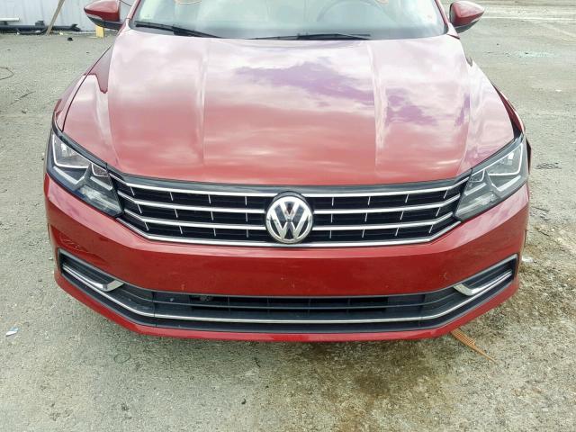 1VWBT7A38HC042456 - 2017 VOLKSWAGEN PASSAT SE MAROON photo 7