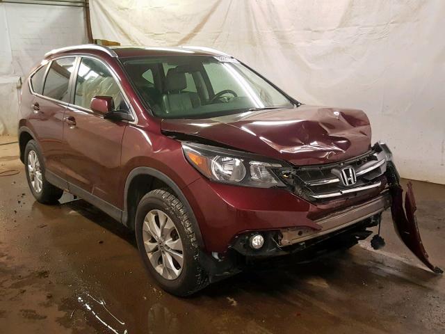 5J6RM4H70EL018342 - 2014 HONDA CR-V EXL MAROON photo 1