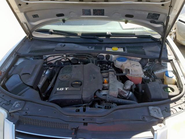 WVWDD63B85E139695 - 2005 VOLKSWAGEN PASSAT GLS SILVER photo 7