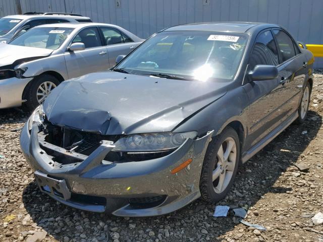 1YVHP80D435M24802 - 2003 MAZDA 6 S GRAY photo 2