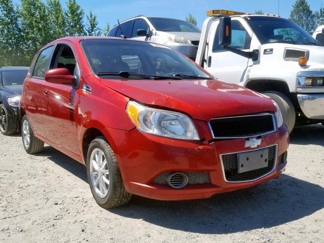 KL1TD6DE3AB098545 - 2010 CHEVROLET AVEO LS RED photo 1