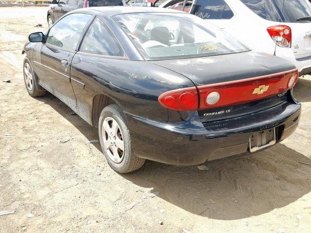 1G1JF12F947171300 - 2004 CHEVROLET CAVALIER L BLACK photo 3