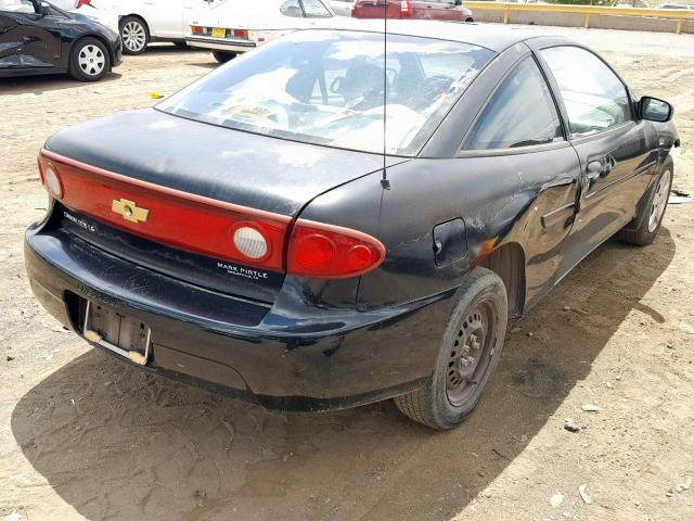 1G1JF12F947171300 - 2004 CHEVROLET CAVALIER L BLACK photo 4