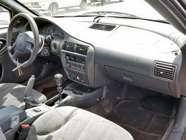 1G1JF12F947171300 - 2004 CHEVROLET CAVALIER L BLACK photo 9