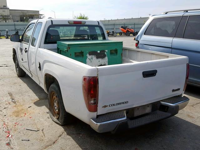 1GCCS198568332953 - 2006 CHEVROLET COLORADO WHITE photo 3