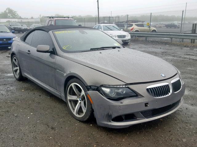 WBAEB535X8CX63607 - 2008 BMW 650 I GRAY photo 1