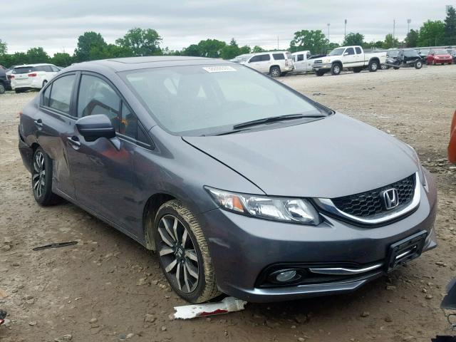 2HGFB2F9XFH512098 - 2015 HONDA CIVIC EXL GRAY photo 1