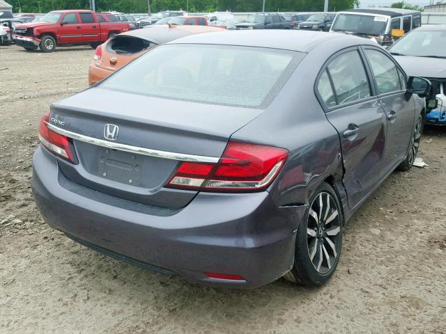 2HGFB2F9XFH512098 - 2015 HONDA CIVIC EXL GRAY photo 4